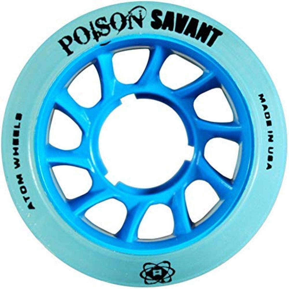 Roller Skate Wheels Atom Poison Savant Hybrid Roller Skate Wheel (Pack of 4) Atom The Groove Skate Shop