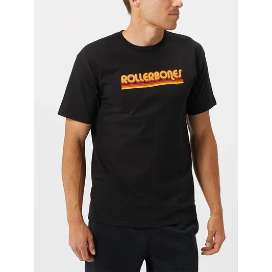Shirts RollerBones Retro Script T Shirt Black Powell Peralta The Groove Skate Shop