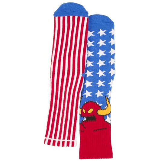 Socks Toy Machine Socks American Monster (Red) Toy Machine The Groove Skate Shop