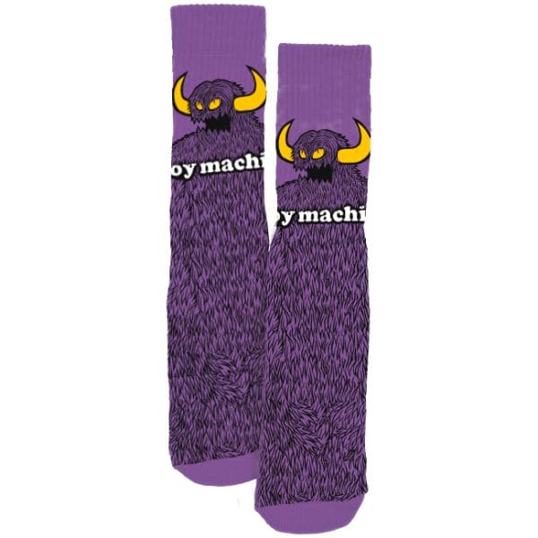 Socks Toy Machine Socks Furry Monster Purple Toy Machine The Groove Skate Shop