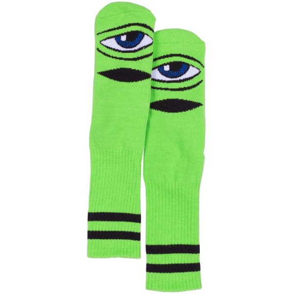 Socks Toy Machine Socks - Sect Eye Green Toy Machine The Groove Skate Shop