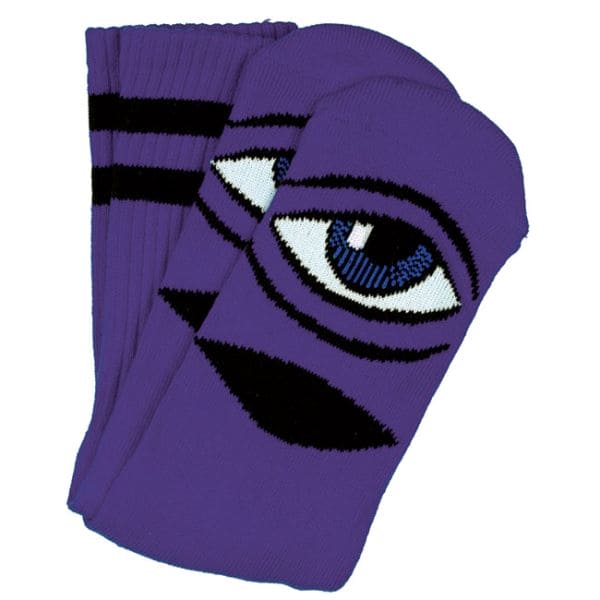 Socks Toy Machine Socks Sect Eye Purple Toy Machine The Groove Skate Shop