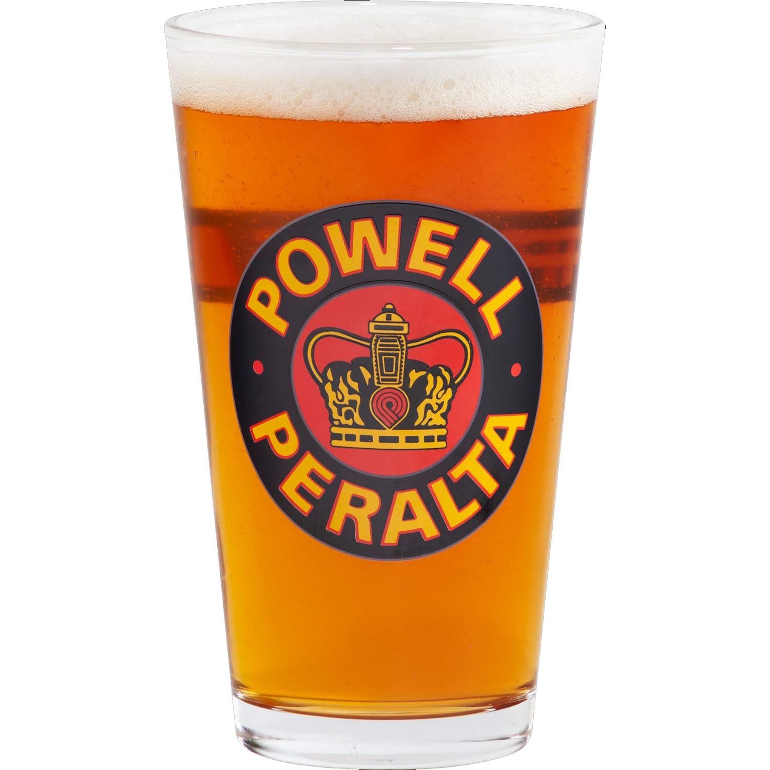 Barware Powell Peralta Supreme 16 oz Pint Glass Powell Peralta The Groove Skate Shop