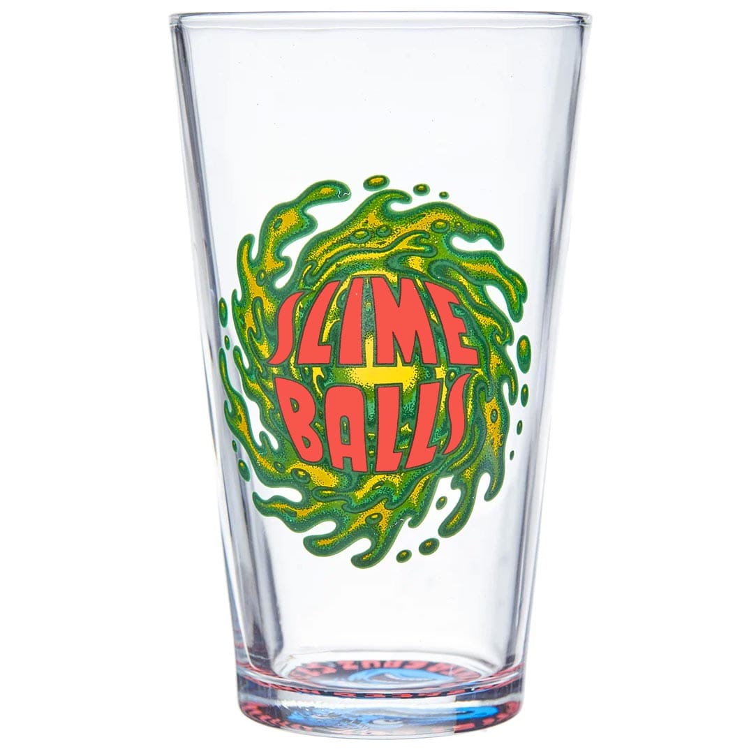 Barware Santa Cruz Slime Balls 16 oz Pint Glass Santa Cruz The Groove Skate Shop