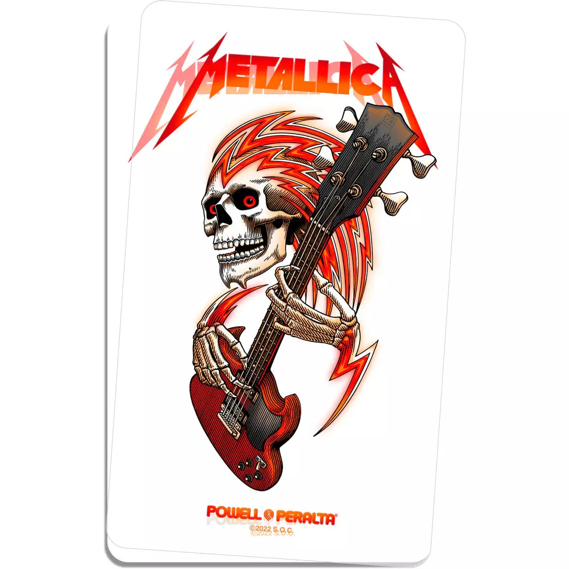 Gift Powell Peralta X Metallica Collab 6" Sticker Powell Peralta The Groove Skate Shop