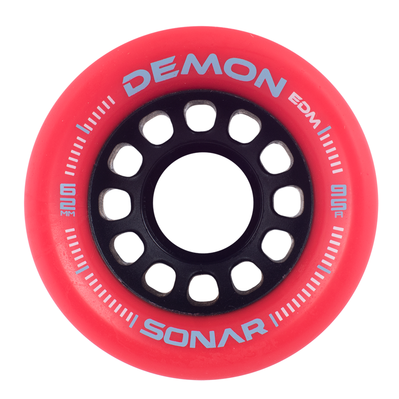 Roller Skate Wheels Sonar Demon EDM 95a 62mm Roller Skate Wheels (4 pack) Sonar The Groove Skate Shop